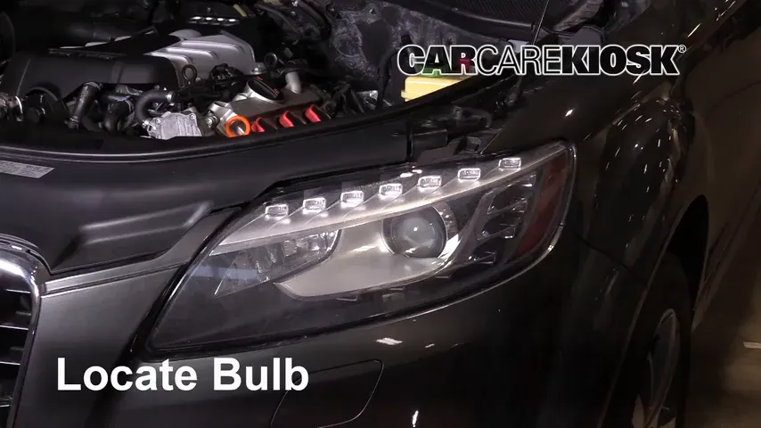 2013 Audi Q7 Premium 3.0L V6 Supercharged Lights Headlight (replace bulb)